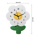 Flower Shape Wall Clock for Kitchen Living Room Bedroom Wall Decor Gift