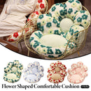 Cute Soft Seat Cushion Flower Shaped Lazy Sofa Pad for Office Chairs and Home Use - Green