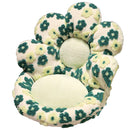 Cute Soft Seat Cushion Flower Shaped Lazy Sofa Pad for Office Chairs and Home Use - Green