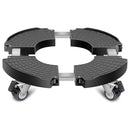Plastic Round Retractable Plant Pot Tray Stand With Wheels Movable Durable
