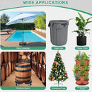 Plastic Round Retractable Plant Pot Tray Stand With Wheels Movable Durable