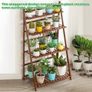4 Tier Indoor Folding Plant Stand Shelf Rack Corner For Living Room Balcony
