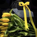 10pcs Transparent Flower Handbags Clear PET Bouquet Holder Gift Bags for Events - Love