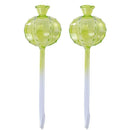 2PCS Automatic Glass Watering Cactus Plant Flower Self Drip Irrigation Tool - Green