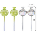 2PCS Automatic Glass Watering Cactus Plant Flower Self Drip Irrigation Tool - Green