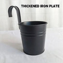10PCS Hanging Metal Flower Bucket Durable Multicolour for Balcony Garden Decor