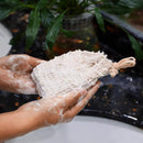 50PCS Soap Exfoliating Bags Cotton Linen Foaming Soap Saver Bag Pouch Drawstring