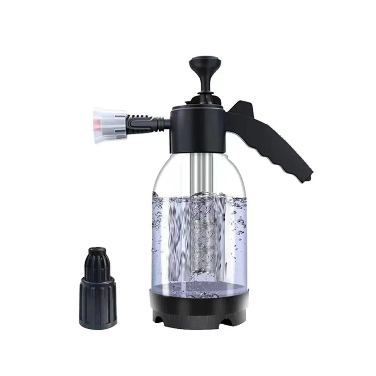 2L Car Wash Foam Sprayer Hand Held Pump Wash Spray Bottle Snow Foam Detailing - White