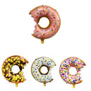 Donut Foil Balloon Party Decoration with Bite 50x73cm Helium Sweet Icing Colours - B