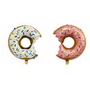 Donut Foil Balloon Party Decoration with Bite 50x73cm Helium Sweet Icing Colours - D