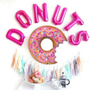 Donut Foil Balloon Party Decoration with Bite 50x73cm Helium Sweet Icing Colours - D