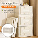 Foldable Large Capacity Household Toy Book Storage Box Space Saving Durable - M