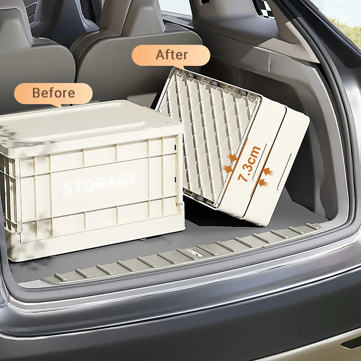 Foldable Large Capacity Household Toy Book Storage Box Space Saving Durable - M