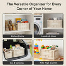Foldable Large Capacity Household Toy Book Storage Box Space Saving Durable - M