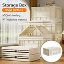 Foldable Large Capacity Household Toy Book Storage Box Space Saving Durable - L
