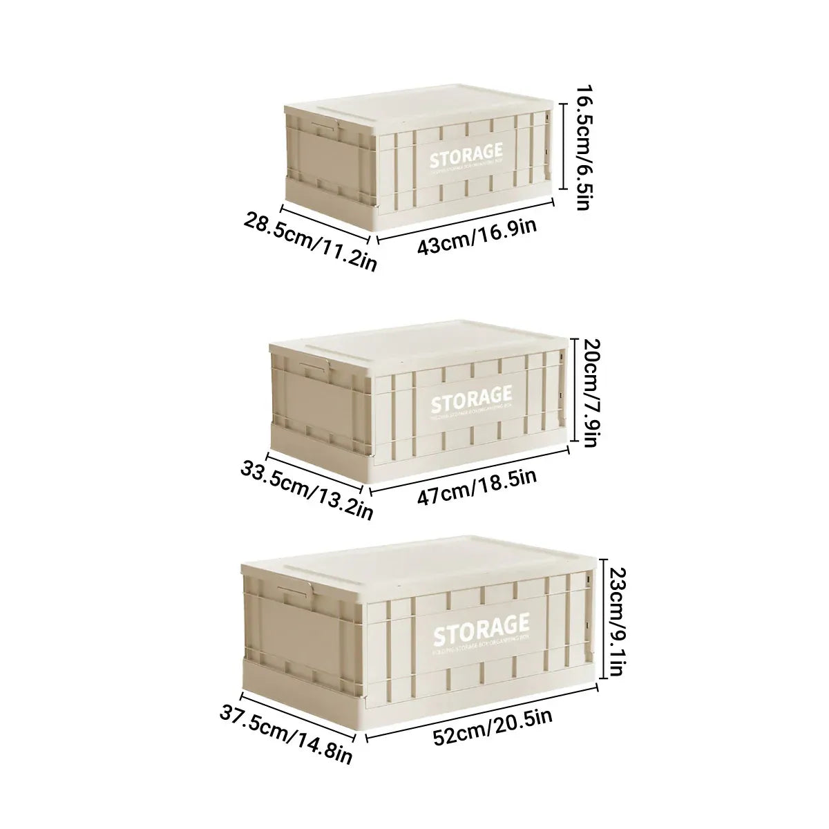 Foldable Large Capacity Household Toy Book Storage Box Space Saving Durable - M