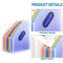 2PCS Large Capacity Multi-Layer Stand-Up Accordion File Folder Waterproof