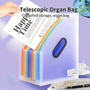 2PCS Large Capacity Multi-Layer Stand-Up Accordion File Folder Waterproof