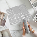 Lazy Folding Clothes Board Organiser Folding Clothes Storage Easy Use Board - Grey