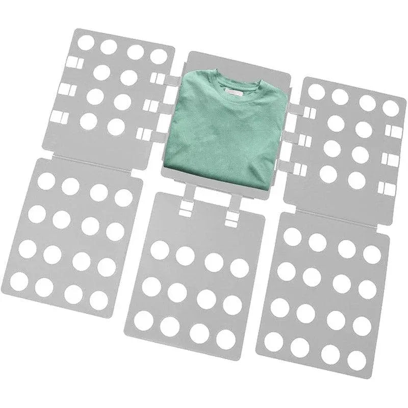 Lazy Folding Clothes Board Organiser Folding Clothes Storage Easy Use Board - Grey