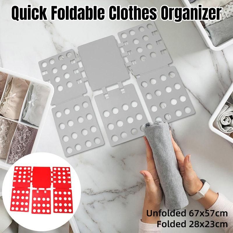 Lazy Folding Clothes Board Organiser Folding Clothes Storage Easy Use Board - Grey