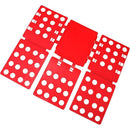 Lazy Folding Clothes Board Organiser Folding Clothes Storage Easy Use Board - Red