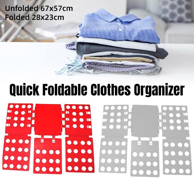 Lazy Folding Clothes Board Organiser Folding Clothes Storage Easy Use Board - Red