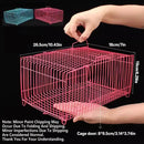 4pcs Wire Simple Bird Cage Hamster Cage Portable Small Animal Enclosure Set