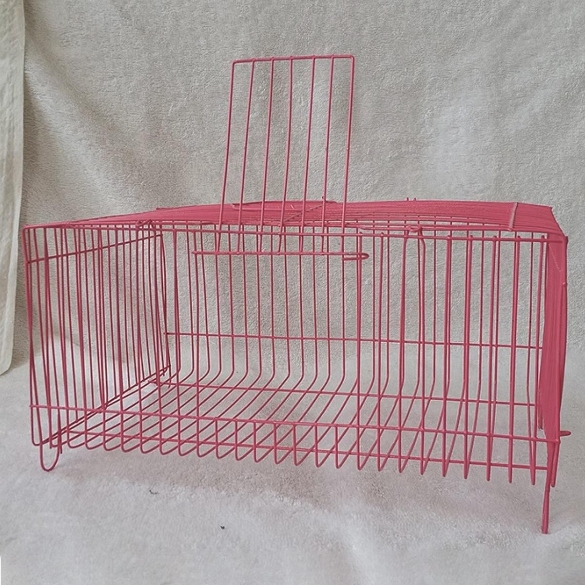 4pcs Wire Simple Bird Cage Hamster Cage Portable Small Animal Enclosure Set