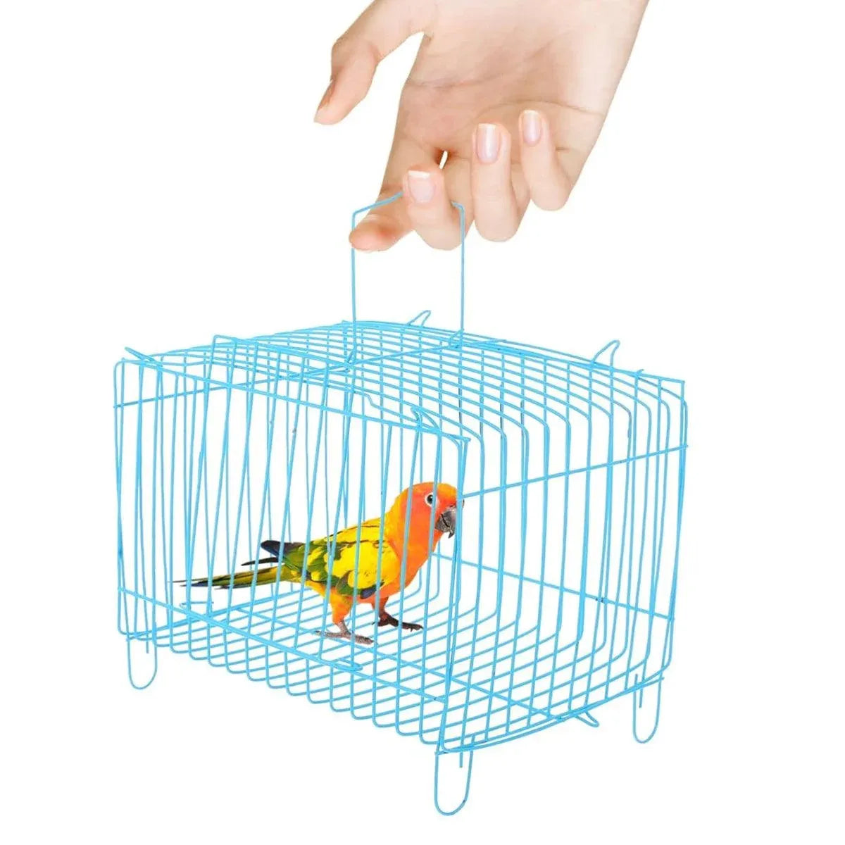 4pcs Wire Simple Bird Cage Hamster Cage Portable Small Animal Enclosure Set
