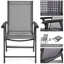 Outdoor Folding Chair Metal Portable Patio Balcony Chair with Backrest Sub Chair