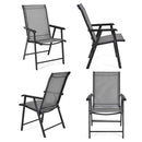 Outdoor Folding Chair Metal Portable Patio Balcony Chair with Backrest Sub Chair