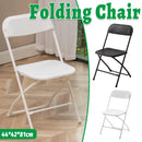 Plastic Folding Chair Office Meeting Chair Staff Training Leisure Chair - White