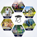 Portable Folding Camping Chair Handbag Stool Lightweight Outdoor Folding Tools - Khaki
