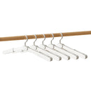 5PCS Portable Foldable Hangers Durable Plastic for Closet Laundry Space Saving - No clothes clip