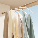 5PCS Portable Foldable Hangers Durable Plastic for Closet Laundry Space Saving - No clothes clip