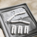 5PCS Portable Foldable Hangers Durable Plastic for Closet Laundry Space Saving - No clothes clip