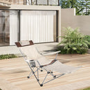 Outdoor Folding Recliner Portable Beach Camping Chair for Sitting and Lying