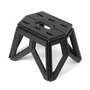 Foldable Stool Portable Fishing Stool Compact Folding Small Bench Outdoor Seat - Black