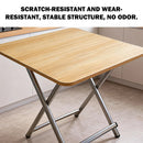 60cm Wooden Folding Table Tray Dinner Home Coffee Snack Outdoor Desk Portable