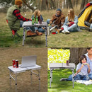 Portable Folding Table Outdoor Picnic Camping Barbecue Lightweight Travel Desk