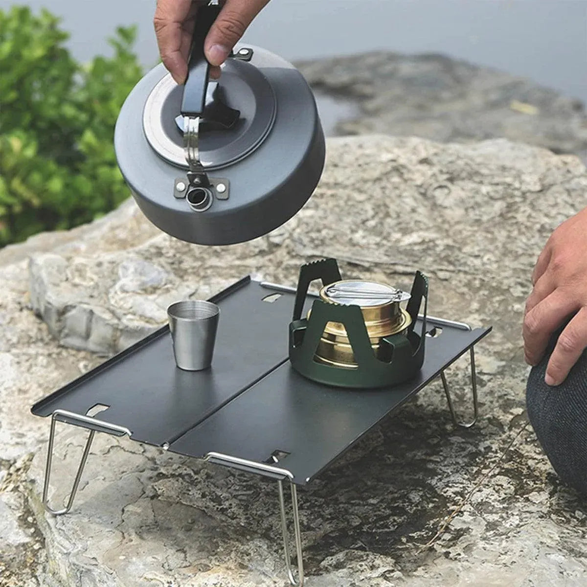Aluminium Alloy Folding Table Portable Outdoor Camping Picnic Multifunctional