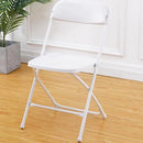 Plastic Folding Chair Office Meeting Chair Staff Training Leisure Chair - Black