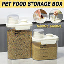 Sealed Moisture-Proof Pet Food Storage Bucket for Cat and Dog Treats Containers - L-2800ml