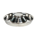 Stainless Steel Pet Bowl Slow Feeder Dish Puppy Dog Cat Food Feeding Weaning Bowl - L