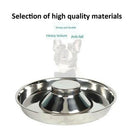 Stainless Steel Pet Bowl Slow Feeder Dish Puppy Dog Cat Food Feeding Weaning Bowl - L