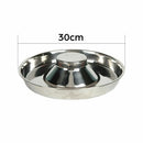 Stainless Steel Pet Bowl Slow Feeder Dish Puppy Dog Cat Food Feeding Weaning Bowl - L