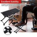 Guitar Foot Rest Pedal Adjustable 6-Position Foldable Stand Support for Players