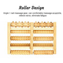 Large Wooden Foot Roller Relaxation Tool for Home or Office Use