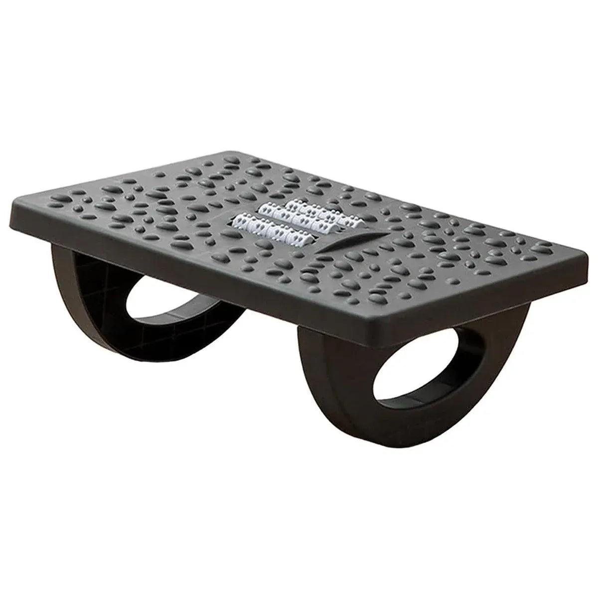 Foot Rest Stool Office Computer Desk Footrest Comfort with Massage Point Household - Black
